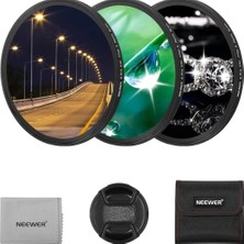 Neewer 82MM 3lü Yıldız Filtre Kiti [4, 6, 8 Noktalı] NWR-STR82