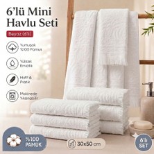 Vivesta Home 6'lı Pamuklu Mutfak Havlusu Seti 30X50 cm Kurulama Bezi El Havlusu Yüksek Su Emici Yumuşak Dokulu Premium Renkli