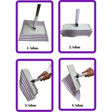 Premini Tüm Temizlik Bezlerine Uyumlu 4xl Islak Mendile Uyumlu Kıskaç Mop