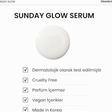 3k Sakarya Avm Frankly Yüzde 5 Niacinamide Içeren Cilt Tonu Eşitleyici, Aydınlatıcı ve Leke Karşıtı Sunday Glow Serum 37ML