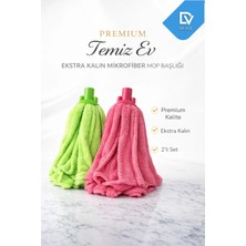 Premini 2'li Premium Mikrofiber Havlu ve Yedek Mop Seti, Süper Emici Temizlik Uygun