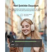 3k Sakarya Avm Soundform Isolate Gürültü Önleyici Kablosuz Kulaklık (Kum) – Mikrofonlu, 60 Saat Pil, Derin Bas, Cloudcushion Konfor, Bluetooth Kulak Üstü Kulaklık