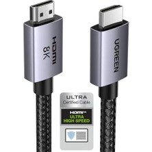 Alkar Ticaret HDMI 2.1 Kablo 8k 60Hz 4K 240Hz 165Hz 144Hz 120Hz 48GBIT/S Yüksek Hızlı, HDMI Kablo 2.1 Ultra Hd Earc Hdr 10+ Hdcp 2.3 Dolby Vision Vrr Tv/ps5/ps4/ Xbox Series X/monitör ile Uyumlu (2m)
