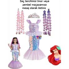 3b Kids Deniz Kızıbalıkelbisebubble Saçdeniz Kızı Taç( Saç Için Hangi Rengi Tercih Ediyorsanız Mesaj Atınız)