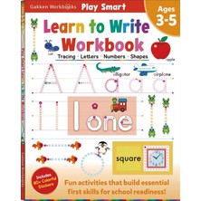 Alkar Ticaret Play Smart Learn To Write Workbook: Ages 3-5: Tracing, Letters, Numbers, Shapes