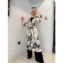 Aysun Aydemir Desenli Yazlik Tesettur Kimono