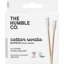Alkar Ticaret Humble Brush Bamboo Cotton Swabs Spiral White- Spiral Kulak Çubuğu Beyaz, Çevre Dostu Pamuklu Kulak Çubukları, Plastik Içermeyen Ambalaj, Doğal Renkli Pamuktan Kulak Çubukları