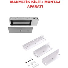 Sarkey SR-500 Manyetik Kilit Seti 500 kg Elektromanyetik Kilit + Zl Montaj Aparatı