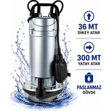 Optivex Qdx1,5-33-1,5 Fb Su Pompası Dalgıç Pompa 2 Hp 36 Metre Yukarı Basma