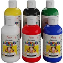 Alkar Ticaret Ana Renkler Parmak Boyası 6'lı Set 6X250GR