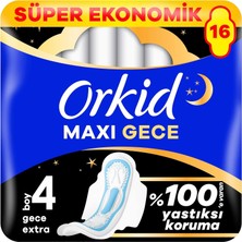 Alkar Ticaret Maxi Secure Gece Hijyenik Pedleri (Boy 4) 16 Adet Hijyenik Ped