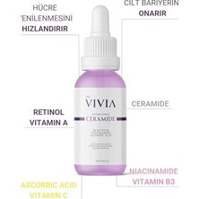 Alkar Ticaret The Vivia Kırışıklık, Ince Çizgi ve Yaşlanma Karşıtı Retinol Serum Askorbik Asit, Retinol, Seramid 30 ml