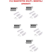Sarkey SR-500 Manyetik Kilit Seti 500 kg Elektromanyetik Kilit + Zl Montaj Aparatı