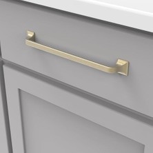 Alkar Ticaret Hickory Hardware Mutfak Dolabı Kulpları, Mutfak Dolabı Çekmeceleri Için Çekmece Çekmeceleri, Şifonyerler, Banyo Donanımı, 8-13/16 Inç Delik Merkezi (224MM), Şampanya Bronz, Forge Koleksiyonu