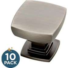 AyrStore Franklin Pirinç Saten Nikel Webber Mutfak Hardware Dolap Tokmak, Gümüş, P29542K-904-B