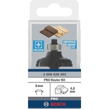 Alkar Ticaret 2608628393 Aksesuarı Profil Freze A 8 Mm, R1 4,8 Mm, G 11 Mm, L 14,3 Mm, G: 57 mm
