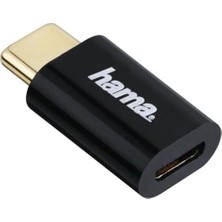 Alkar Ticaret Adaptör, Micro USB Soket- USB -C Fiş, Siyah