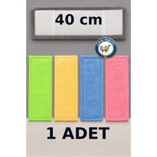 Premini Mikrofiber 40 cm Mop Yedek Bezi, Emici ve Dayanıklı Temizlik Aksesuarı