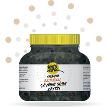 Rengin Suar Organik Çevirme Az Tuzlu Siyah Zeytin (1200 G) - 2025 Hasatı