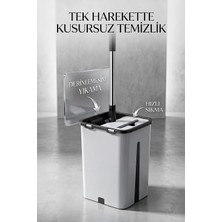 Premini 12 Litre Maxi Tablet Mop Seti, Kendinden Sıkmalı, Kirli Su Bölmeli, Mikrofiber