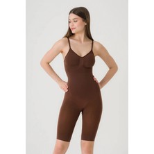 Paçalı Tam Full Vücut Body Korse - Dikişsiz Toparlayıcı Karın Bel Basen Bacak Şekillendirici