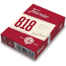 Ergün Collection Poker Oyun Kartları Nº 818, Endeks, Kırmızı Veya Mavi