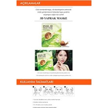 Ergün Collection Salyangoz Özlü Onarıcı Yaprak Maske (23G*10EA*2SET) Snail Healing 3D Sheet Mask