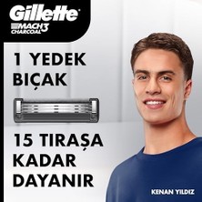 Ergün Collection Mach3 Charcoal Yedek Tıraş Bıçağı 2'li