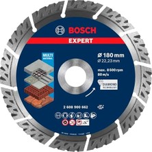 Esplendor Professional 1x Expert Multimaterial Elmas Kesme Diskleri (Beton, Donatılı Beton, Tuğla, Yumuşak Taş, Ø 180 Mm, Aksesuar Büyük Avuç Taşlama Makinesi)