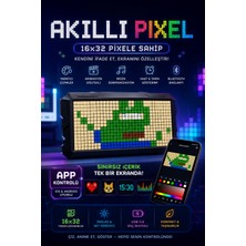 Trendfone Akıllı Piksel 16X32 Rgb LED Ekran Mobil Uygulama Kontrollü Animasyonlu Kreatif LED Dekor Ekranı