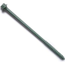 Ergün Collection Hard-To-Find Fastener 014973266578 Altıgen Başlı Kereste Vidaları, 1/4 x 6, Parça-50, Yeşil