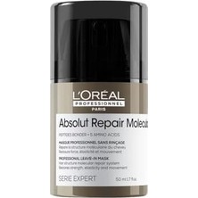 Ergün Collection Professionnel Paris Serie Expert Absolut Repair Molecular Tüm Yıpranmış Saçlar Için Durulanmayan Maske 50ML