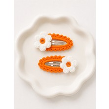Tuysa Jewelry El Örgüsü Çiçek Detaylı Çıtçıt Toka - 2'li