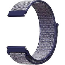Esplendor Gt2 46MM Için Hasırlı Kordon Woven Sport Loop Mor