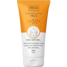 Ergün Collection %100 Doğal Yüz Güneş Kremi Leke Karşıtı Mineral Filtreli Yüksek Koruma SPF50 Uva Uvb 50 ml