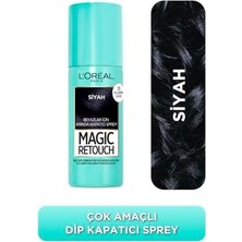 Retouch Beyaz Dipleri Kapatıcı Sprey 75 ml - Siyah