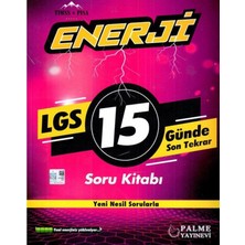 MWX Teknoloji Palme Yayınları 8. Sınıf Lgs 15 Günde Son Tekrar Enerji Soru Kitabı Palme