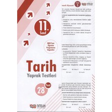 Mabelme Store 11. Sınıf Tarih 28 Yaprak Test
