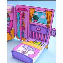 Jaca Kes-Yapıştır-Oyna Bebek Giydirme Karavan Kombin Oyunu