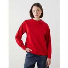 Lc Waikiki Yeni Sezon Bisiklet Yaka Oversize Kadın Sweatshirt