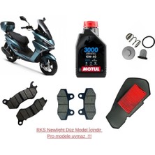 Motohane Rks Newlight 125 Motul Yağ Bakım Seti Ön-Arka Balata ve Hava Filtresi