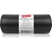 Konteyner Boy Çöp Torbası Siyah 10’lu 120X150 Cm, Yırtılmaya Dayanıklı, Konteyner Boy Çöp Poşeti, Çift Katlı, Geri Dönüştürülebilir, Fabrika, Inşaat, Depo, Kafe, Otel, Hastane, Bahçe