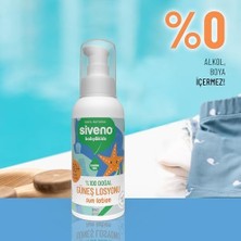 MWX Teknoloji SIVENO%100 Doğal Çocuk Güneş Losyonu Leke Karşıtı Nemlendirici Bitkisel Vegan Uva Uvb Spf 50+ 100 ml