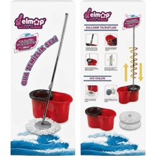 Premini Çevre Dostu Mikrofiber Mop ve Kova Temizlik Seti, 360 Derece Döner Başlıklı