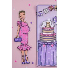 Jaca Kes-Yapıştır-Oyna Baby Shower Giydirme Oyunu