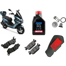 Motohane Rks Newlight 125 Pro Motul Yağ Bakım Seti Ön-Arka Balata ve Hava Filtresi