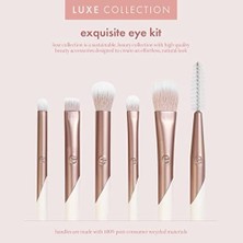 Ecotools Luxe Zarif Göz Makyajı Fırça Seti, Göz Farı, Eyeliner ve Kaş Makyajı Için, Profesyonel Göz Fırçası Seti