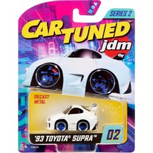 Mabelme Store Cartuned Jdm Seri 2 1993 Supra A90 Diecast Arabası, Beyaz, Metal Gövde