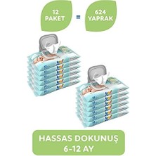 Mabelme Store Hassas Dokunuş Islak Mendil 12*52 Yaprak