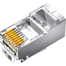 Mabelme Store Cat6 Metal 8P8C Ethernet Konnektörü Altın Kaplama 102 Adet